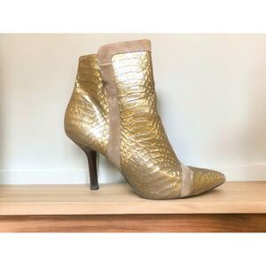 Donald J. Pliner Women's Booties Size 9 Metallic Gold
